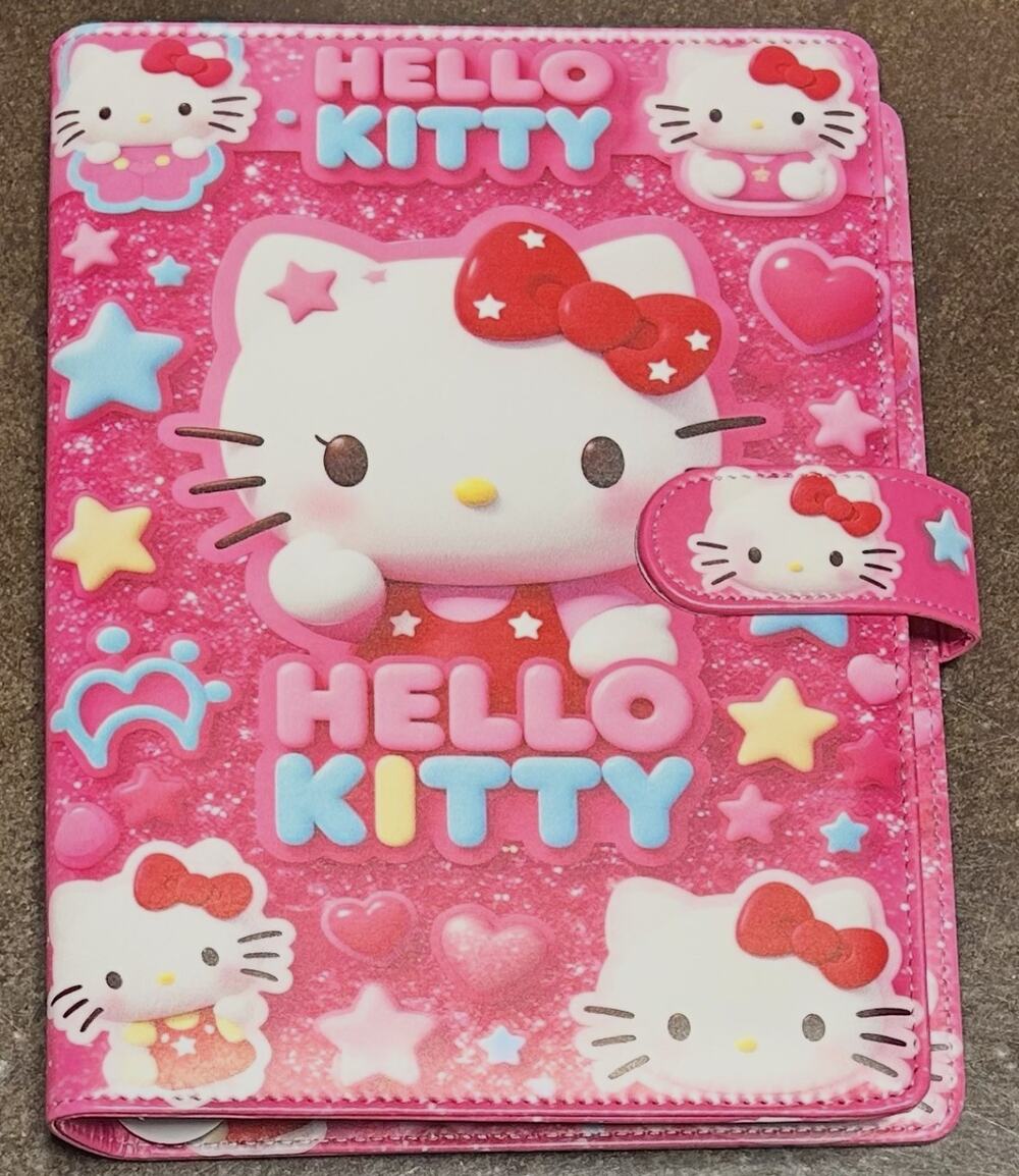 Hello Kitty size A5 Binder w/ stationery paper